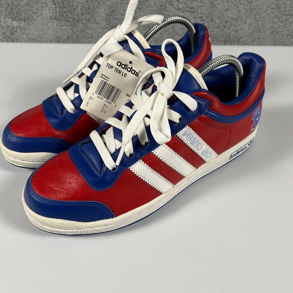 Vintage adidas Originals Top Ten Lo Men 9 Puerto Rico 2007 043564 RARE